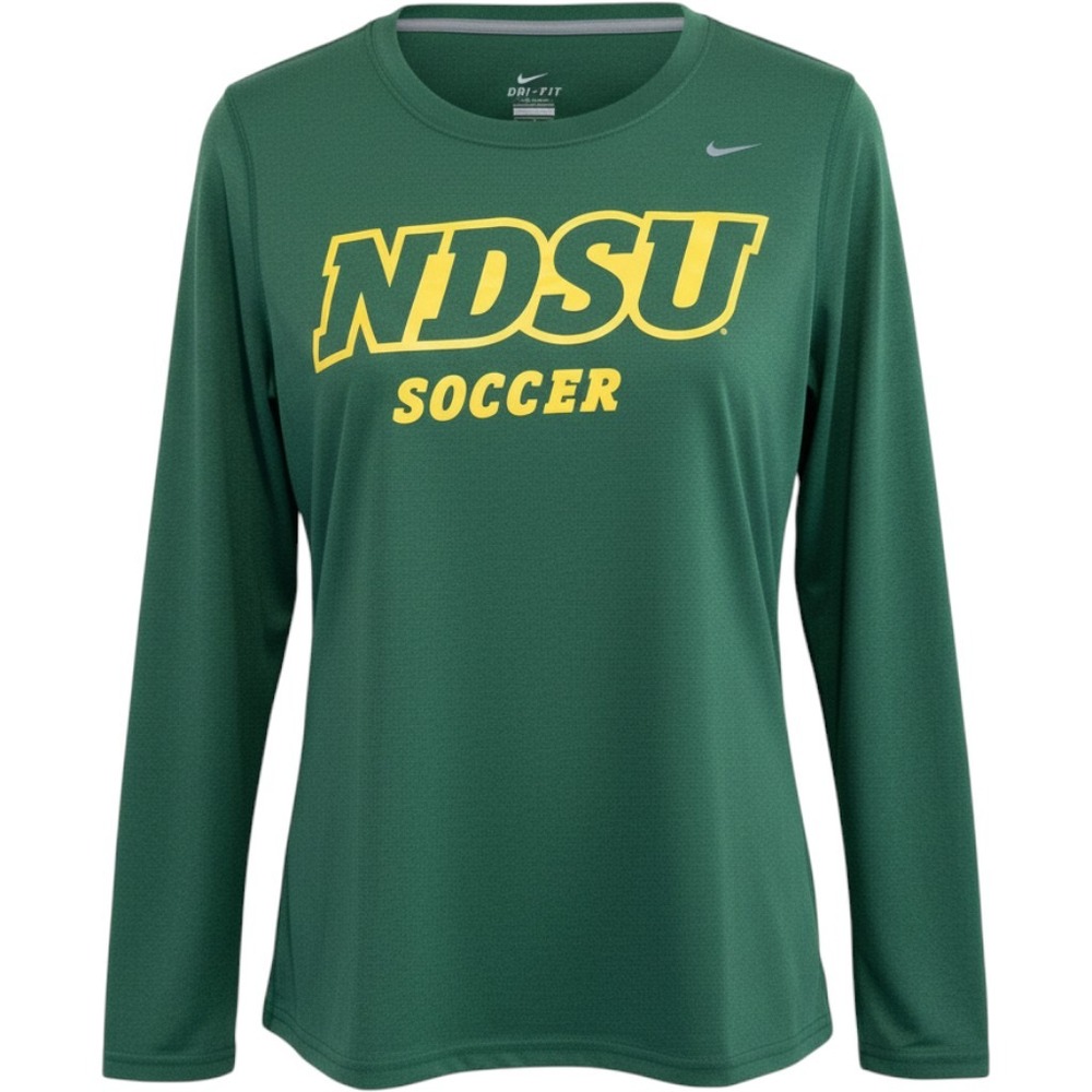 Nike NDSU Soccer Shirt Women M North Dakota Bison Sporty Collegiate Athleisure